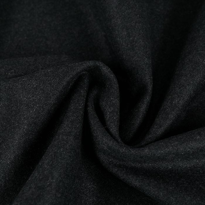 Tissu lainage fin caban chiné - gris anthracite x 10 cm