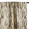 Tissu lin viscose zébrures léopard - beige x 10 cm