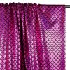 Tissu stretch lamé écailles sirène - fuchsia x 10 cm