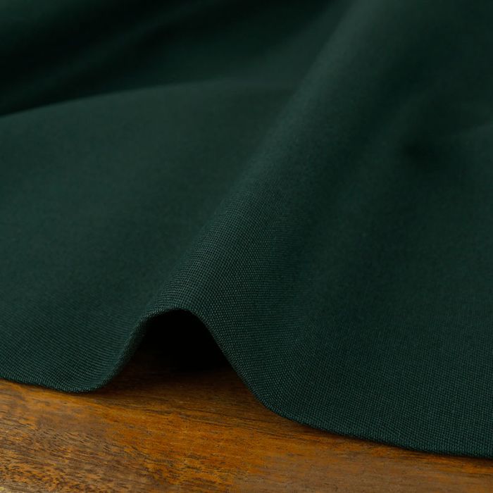 Tissu gabardine coton uni - vert foncé x 10 cm