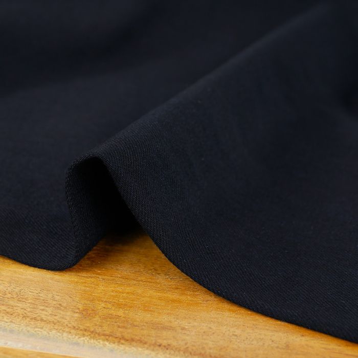 Tissu denim haute couture - bleu foncé x 10 cm