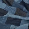 Tissu denim fin patchwork - bleu x 10 cm