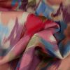 Tissu bouclette réversible motifs - écru x 10 cm