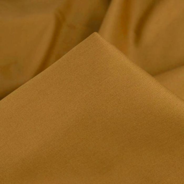 Tissu gabardine coton uni - jaune miel x 10 cm