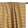 Tissu jersey coton à rayures marinière - camel x 10 cm