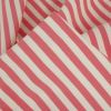 Tissu jersey coton à rayures marinière - corail x 10 cm
