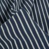 Tissu jersey éponge rayures marinière - bleu denim x 10 cm