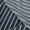 Tissu jersey éponge rayures marinière - bleu denim x 10 cm
