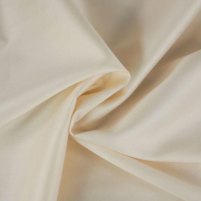 Tissu jersey coton bio uni - blanc cassé x 10 cm
