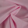 Tissu coton vichy petits carreaux - rose x 10 cm