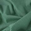 Tissu coton vichy petits carreaux - vert foncé x 10 cm