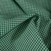 Tissu coton vichy petits carreaux - vert foncé x 10 cm