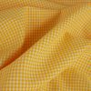 Tissu coton vichy petits carreaux - jaune x 10 cm