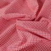 Tissu coton vichy petits carreaux - rouge x 10 cm