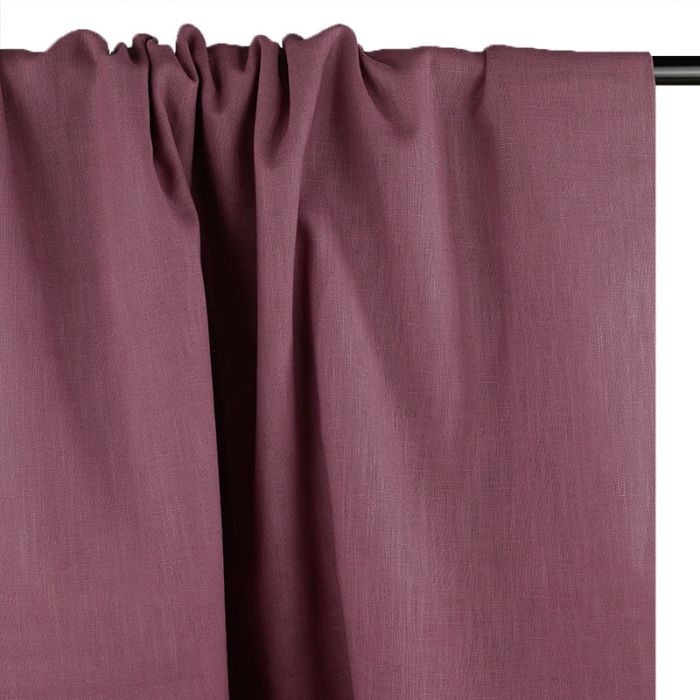 Tissu ramie Linen look - bruyère x 10cm