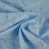 Tissu velours milleraies nuées - bleu ciel x 10 cm