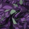 Tissu demi-natté Vines violet - Nerida Hansen x 10 cm