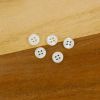 Bouton de chemise 4 trous - blanc x 1