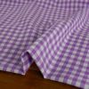 Tissu coton vichy grands carreaux - violet x 10 cm