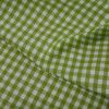 Tissu coton vichy grands carreaux - vert thé x 10 cm