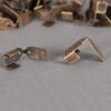 Embouts de serrage ruban 6mm bronze x10