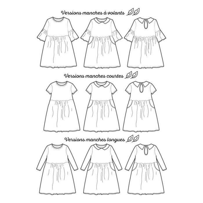 Linotte robe bohème - Marmai patterns