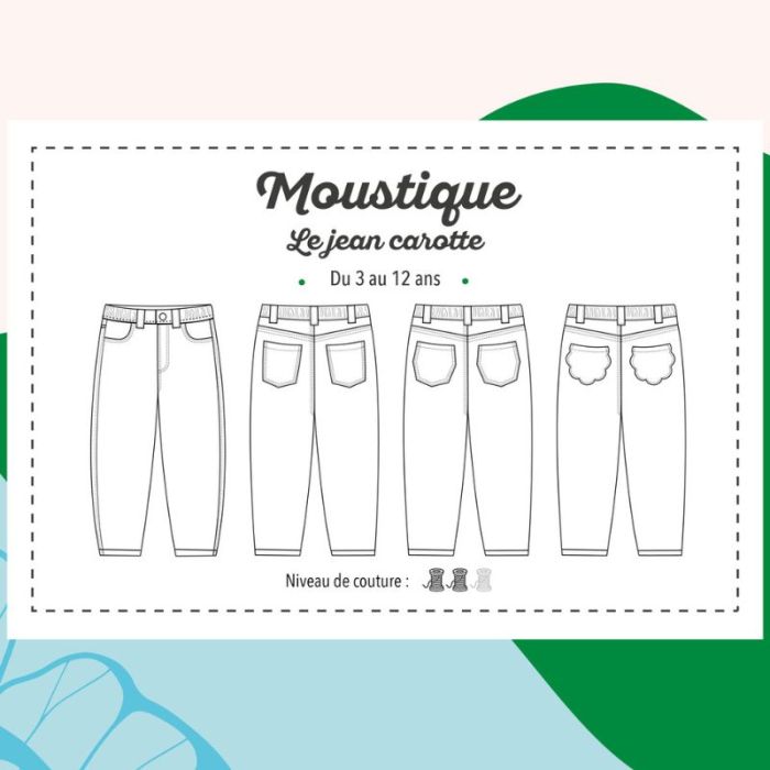Moustique jeans carotte - Marmai patterns