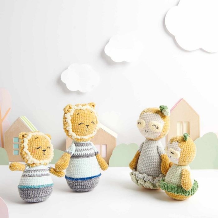 Kit crochet amigurumi Ricorumi - Papa Lion et Linus