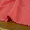Tissu viscose lin - corail x 10 cm
