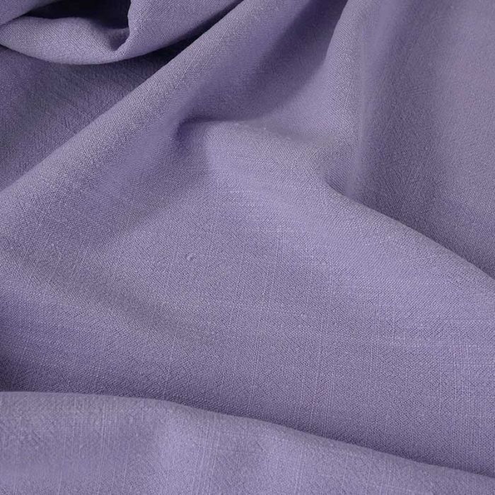 Tissu viscose lin - violet lilas x 10 cm
