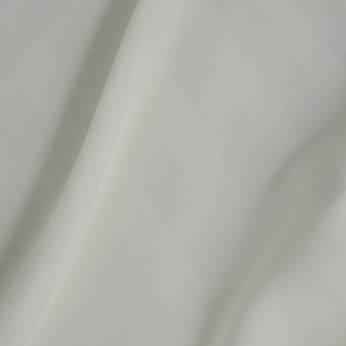 Tissu crêpe soie et viscose rayures haute couture - écru x 10 cm