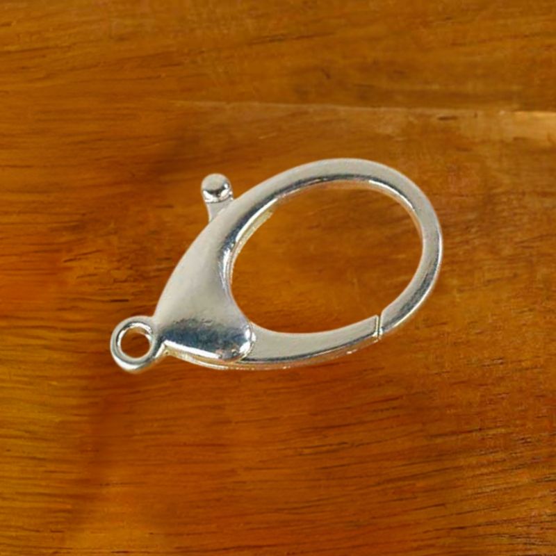 Fermoirs Mousqueton Poire 10 Mm En Argent 925/1000 - Référence CIP10 - Neufs