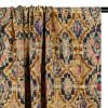 Tissu viscose motif oriental - jaune ocre x 10 cm
