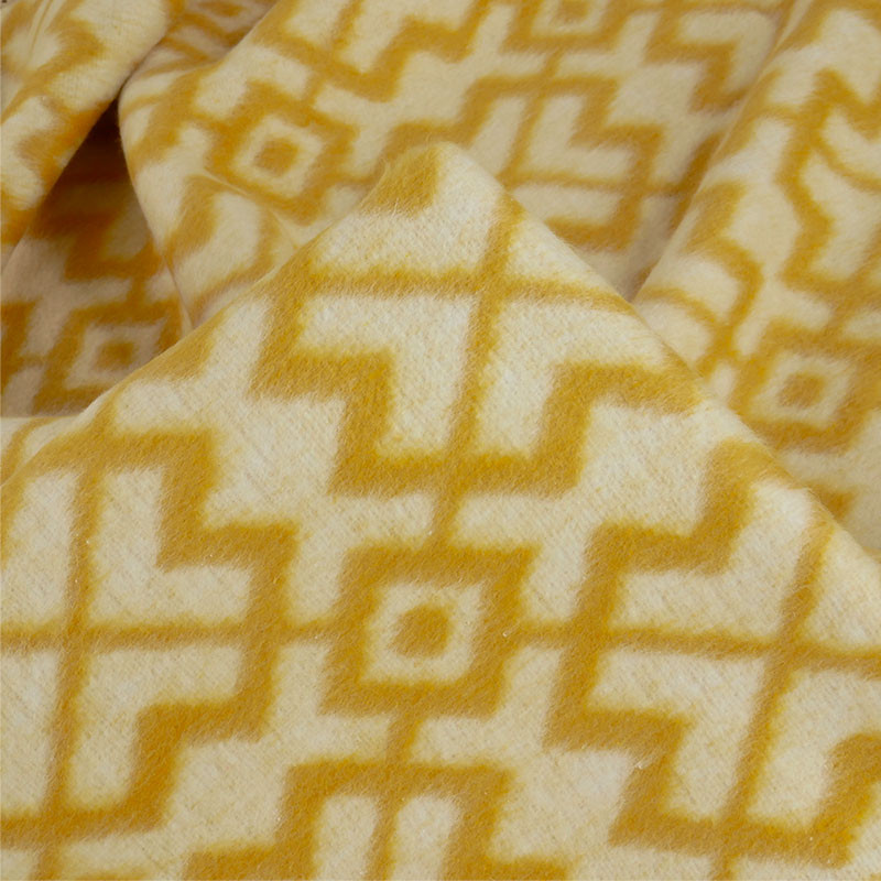Tissu D'ameublement En Laine Jaune - 160 Cm De Large, Au Mètre, Pour Couture