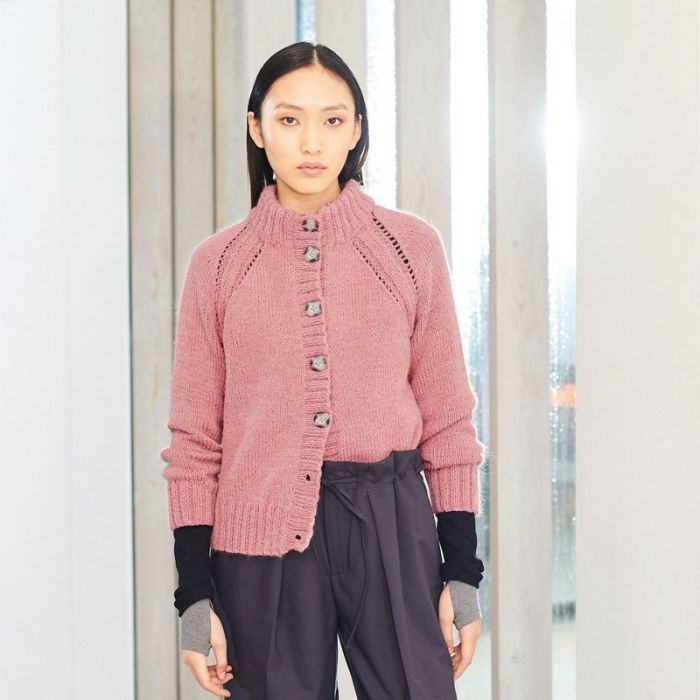 Kit tricot Cardigan modèle 14 Lovewool 19 - Rico design