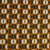 Tissu viscose géométrie vintage - ocre x 10 cm