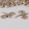 Pendentif libellule 37mm bronze x1