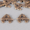 Breloque bisous d'oiseaux 18mm bronze x1