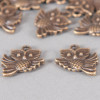 Breloque hiboux 19mm bronze x1