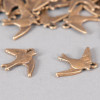 Breloque oiseaux 17mm bronze x1