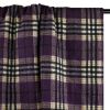 Tissu lainage matelassé tartan - violet x 10 cm