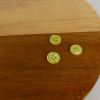 Bouton de chemise 4 trous - jaune x 1