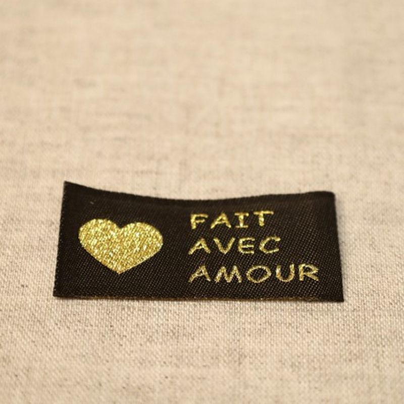 Étiquettes En Tissu à Coudre Faites Main – Lot De 160 étiquettes – 50x15 Mm – Pour Vêtements, Sacs, Chapeaux – 4 Couleurs Assorties