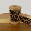 Élastique motif léopard 25 mm x 10 cm