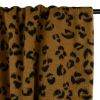 Tissu fausse fourrure léopard - camel x 10 cm