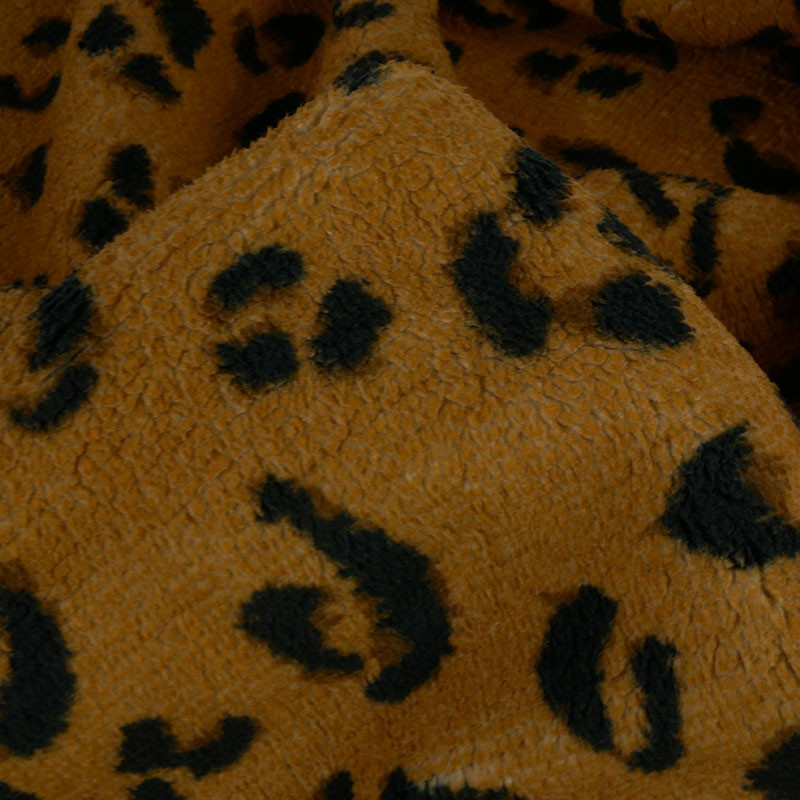 Tissu Fausse Fourrure Poil Court - 4 Coloris (léopard, Camel…), Largeur 160 Cm, Grammage 330 G/m² - Vendu Au Mètre