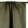 Tissu doublure satin pongé de luxe - kaki x 10 cm