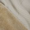 Tissu velours côtelé fausse fourrure - écru x 10 cm