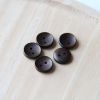 Bouton en bois foncé x 1