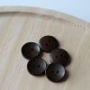 Bouton en bois foncé x 1